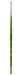 da Vinci Student Series 373 Fit for School and Hobby Paint Brush, Round Elastic Synthetic with Green Matte Handle, Size 2