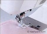 ブラザーミシン　家庭用ミシンアタッチメント　スムースフット（テフロン押え）水平釜