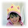 Princess Hooded Towel by Frog Kiss Designs