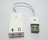 21tfYTdaLUL. SL160  Afunta(tm) 7.1 Channel USB External Sound Card Audio Mic Adapter USB Bus powered Mode Highly Flexible Audio Interface Plug in and Play Kit Compatible with All Major Operating System Withou Driver for Windows 98se/me/2000/xp/2003/vista/win 7/linux/macos