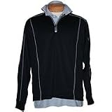 Performance Textured Raglan Zip-Mock