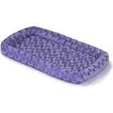 Midwest Quiet Time Periwinkle Fashion Plush Pet Beds large- 36 x 23