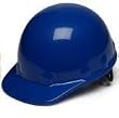 Blue, Standard Brim, Sleek Shell Hard Hat with 8 Point Ratchet Suspension