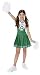 Go Green Cheerleader Child Halloween Costume Size 8-10 Medium