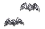 Bat Studs Earrings by Alchemy Gothic, England