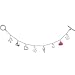 ROCAWEAR Silver Tone RW MULIT CHARM Bracelet