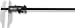 Digi-Met Electronic Caliper,0-12 CROSS Jaw