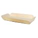 Packnwood "Canada" Molded Wooden Tray with Paper Liner, 9" Length x 5.1" Width x 1.3" Height Exterior (Case of 300)