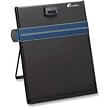 Letter-Size Freestanding Desktop Copyholder, Stainless Steel, Black