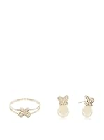 Rhapsody Anillo Set Butterfly Earring (oro amarillo 18 ct)
