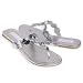 Isotoner - ESNY Flat Wedding Sandals with Stones
