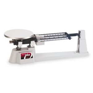 Ohaus 750-SW Mechanical Triple Beam Balance Scale with Stainless Steel Plate Weigh Pan, Capacity: 2,610 grams x 0.1 gram