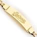 14K Houston Astros Med Pol Id Bracelet W/Figaro Link