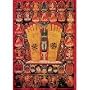 Thanka Print (Acid Free Paper) Depicting the Footprints of Buddha, 17"x22"