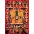 Thanka Print (Acid Free Paper) Depicting the Footprints of Buddha, 17"x22"