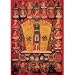 Thanka Print (Acid Free Paper) Depicting the Footprints of Buddha, 17"x22"