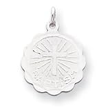 Sterling Silver Baptism Disc Charm