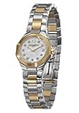 Baume & Mercier Watches:Baume & Mercier MOAO8718 Riviera White Mother-of-Pearl Dial Stainless Steel and Gold Plated Women's Watch