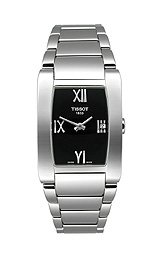 TISSOT Watch:Women's Generosi-T Black Dial Stainless Steel Images