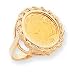 14k 1/10th Panda Coin Ring - Size 8.5