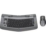 Microsoft Wireless Entertainment Desktop 7000 - Keyboard - wireless - Bluetooth - ergonomic - mouse - USB wireless receiver - silver - UK