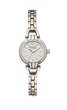 Caravelle Two-Tone Bracelet Silver Dial Women's Watch #45L113