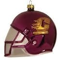Central Michigan Chippewas NCAA Glass Football Helmet Ornament (3")