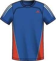 Adidas Herren Laufshirt Response, prime blue s12/high energy s12, L, X13292 Preisvergleich