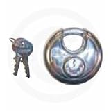 Trimax Stainless Steel 70mm Round Pad Lock - 10mm Shackle