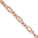 14k Rose-Gold Polished Fancy Knot-Link Bracelet - 7.5 Inch - Lobster Claw - JewelryWeb