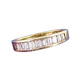 14K .75 CTW Diamond Baguette Anniversary Band