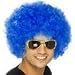 New Mens Womens Child Costume Blue Afro Disco Wigs