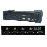Digitus KVM Switch 1User 4PCs inkl 2x K7 Preisvergleich
