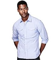 North Coast Pure Cotton Double Striped Shirt