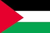 パレスチナ [ 卓上旗　 国旗 16×24ｃｍ 高級テトロン製]