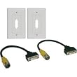 Tripp Lite EZB-DVIF-2 Easy Pull Type-B Kit w/ DVI-D Single Link F/F &  2 Wallplates