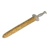 PLASTIC ROMAN SWORD 17INCH LONG, SILVER IN GOLD SCABBARD