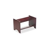 Advantus 09753 Wood rack for letter size ring binders, 17-1/4wx10dx10h, mahogany finish