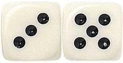 Ivory Dice - Set of 2