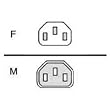 10ft Iec-320 C13 To Iec Iec-320 C14 Power Cable 10a for Proliant