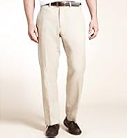 Collezione Linen Miracle™ Flat Front Trousers