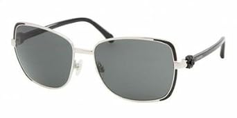 Click here to buy Chanel Sunglasses 4186 SHINY SILVER GRAY 1243F by Chanel.
