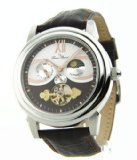 Men's Bismark Automatic Mechanical Chronograph Brown Genuine Leather