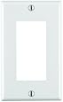 Leviton 80401-W 1-Gang Decora/GFCI Device Decora Wallplate, Standard Size, Thermoset, Device Mount, White