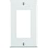 Leviton 80401-W 1-Gang Decora/GFCI Device Decora Wallplate, Standard Size, Thermoset, Device Mount, White