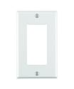 Leviton 80401-W 1-Gang Decora/GFCI Device Decora Wallplate, Standard Size, Thermoset, Device Mount, White