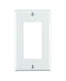 Leviton 80401-W 1-Gang Decora/GFCI Device Decora Wallplate, Standard Size, Thermoset, Device Mount, White