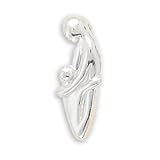 Parent with Child Slide Sterling Silver.18 Silver Snake Chain
