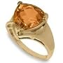 Trillion Cut Citrine Ring