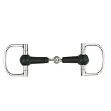 Metalab Small Dee Snaffle Bit with Rubber Mouth - 5 1/2"